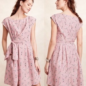 Anthropologie Maeve Summer Pinstripe Dress